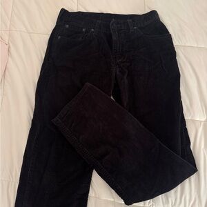 Levi's Black Straight Leg Jeans